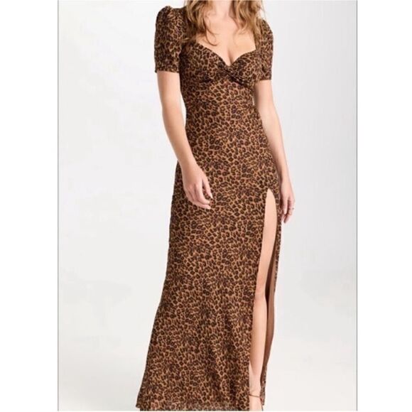 NWT Staud Lea Wild Animal Print Gown-T4 - Picture 1 of 6